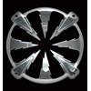 Griglia Phonocar 03026 alluminio cromato 250mm.